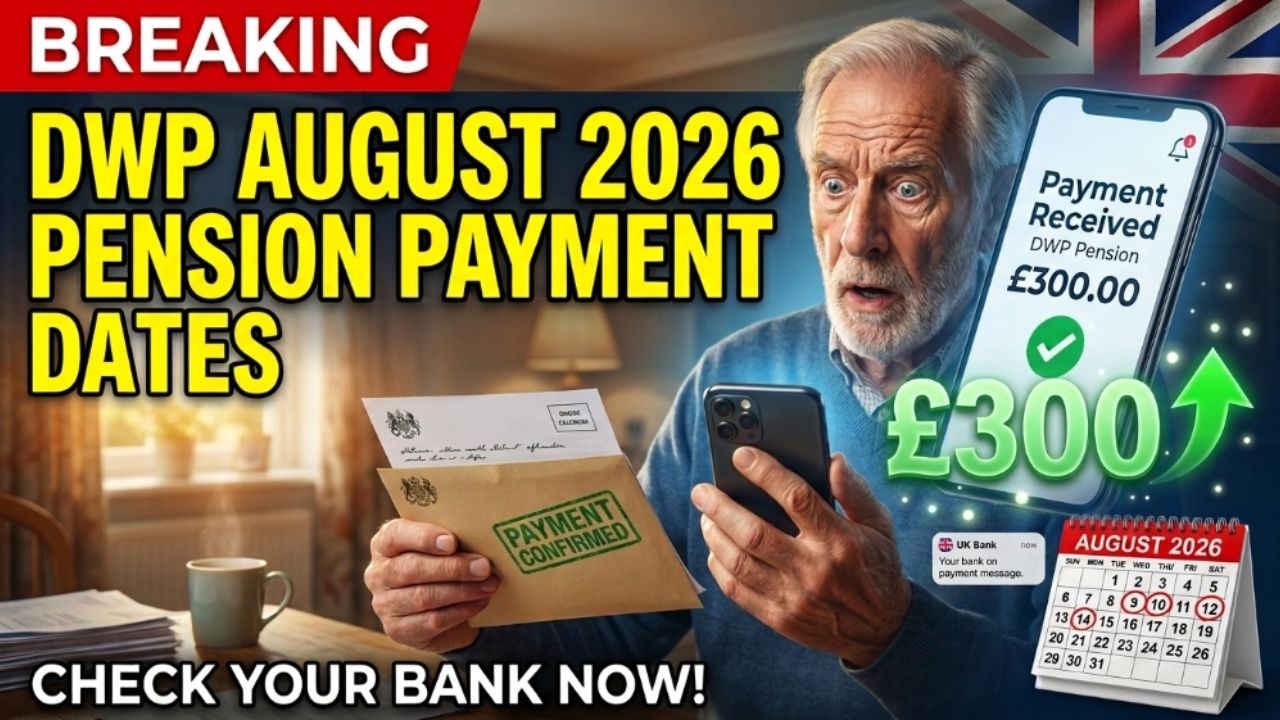 DWP August 2026 Pension Payment Dates Confirmed &mdash; Check Your Bank Account + Major Pension Update