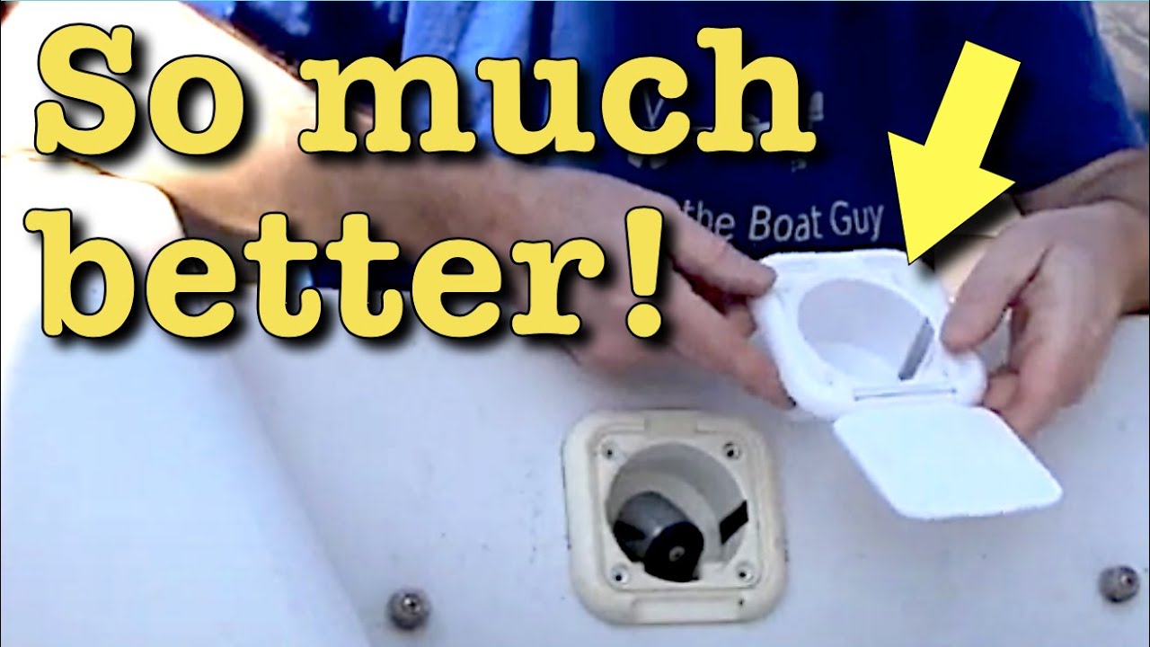 Boat transom wash down cover - Replace broken shower cup with new!