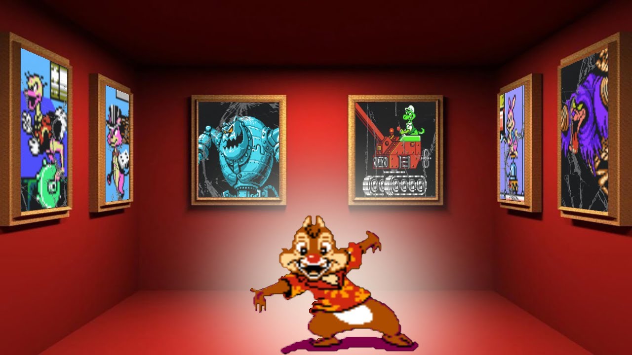 Chip 'n Dale Rescue Rangers 2 - All Bosses (NES/Famicom/Dendy)