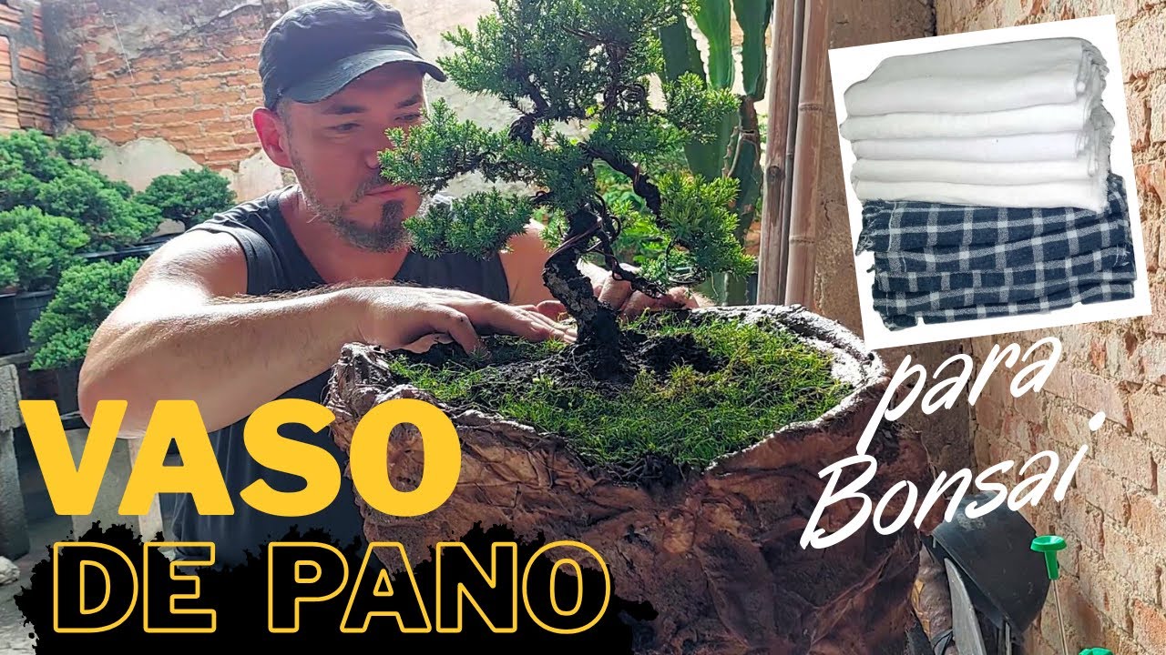 Vaso de Pano para Bonsai