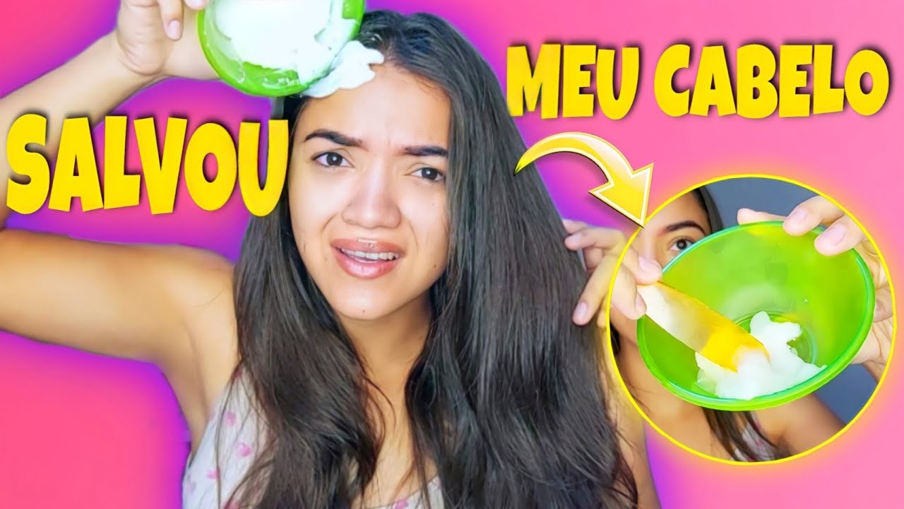 ESSA HIDRATAÇÃO SALVOU MEU CABELO COMPLETAMENTE durante um corte químico