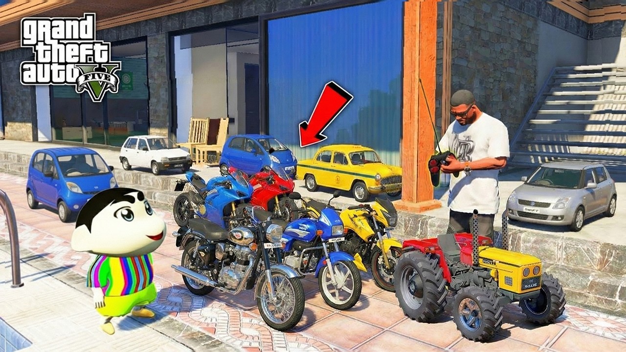 Franklin & shinchan Buy Mini RC Bikes in GTA 5