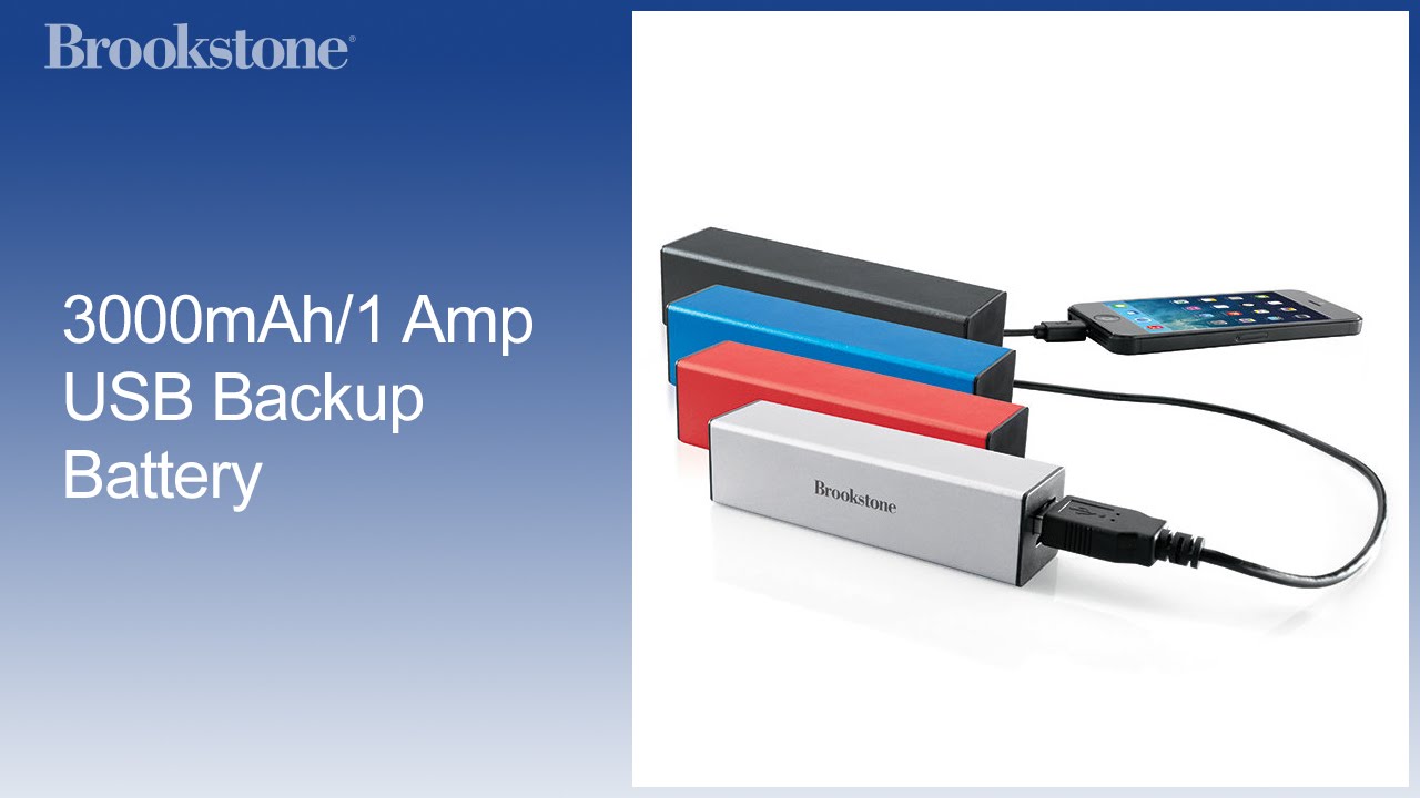 3000mAh/1 Amp USB Backup Battery