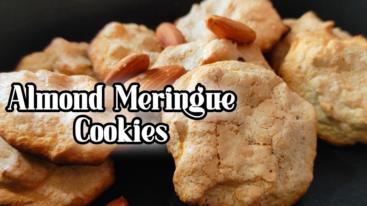Almond Meringue Cookies || Meringue Cookies || Yummybites By abi