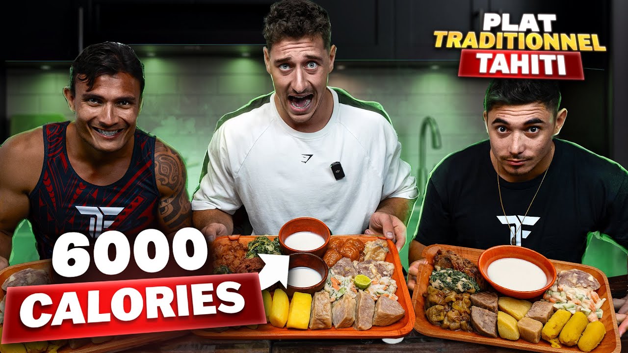 6000 CALORIES... D&eacute;gusation PLAT TRADITIONNEL TAHITI (le vomi 🤮 &eacute;tait pas loin...)