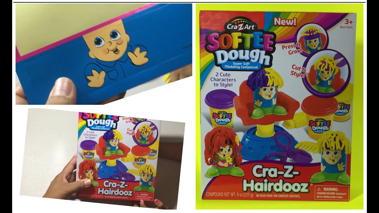 Cra-Z-Art Softee Dough Playset Crazy Hairdooz  #34