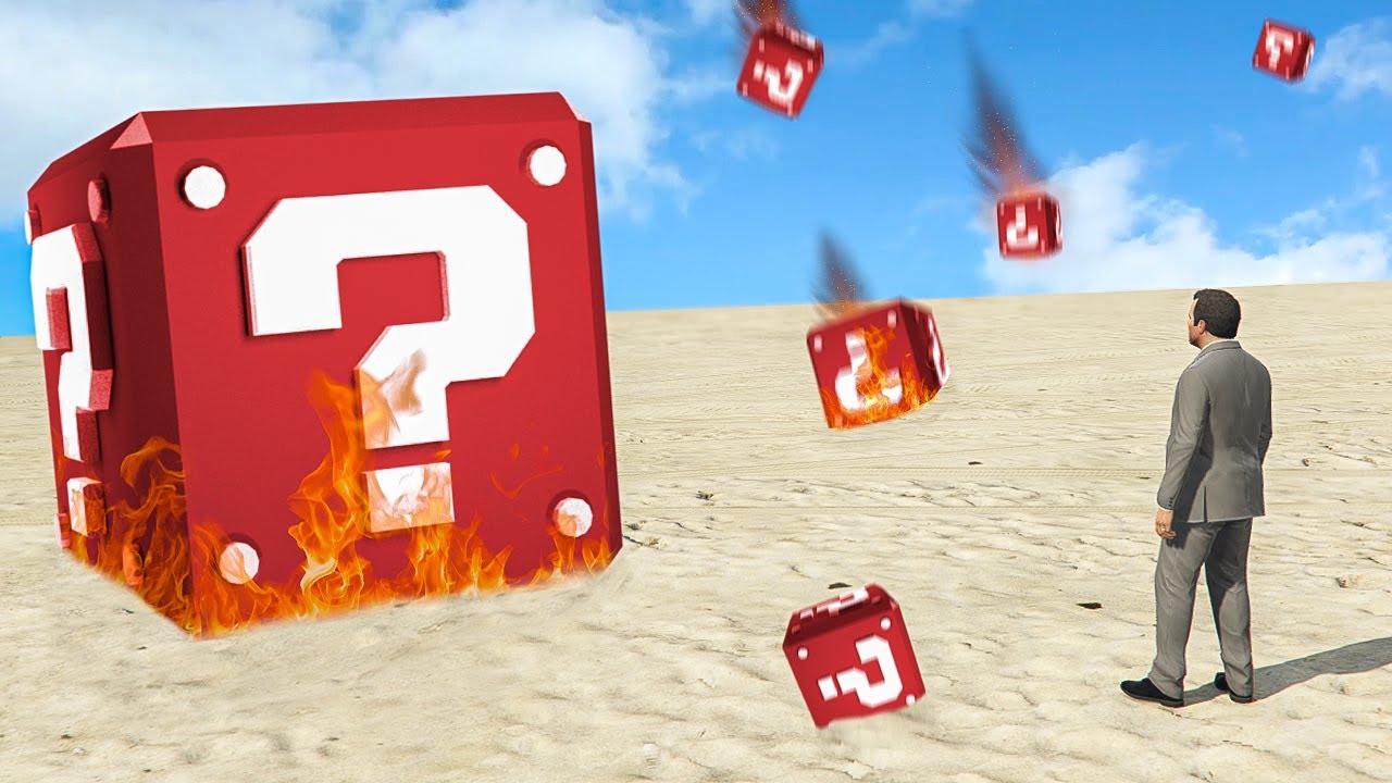 Michael Opening UNLUCKY BLOCKS In GTA 5...