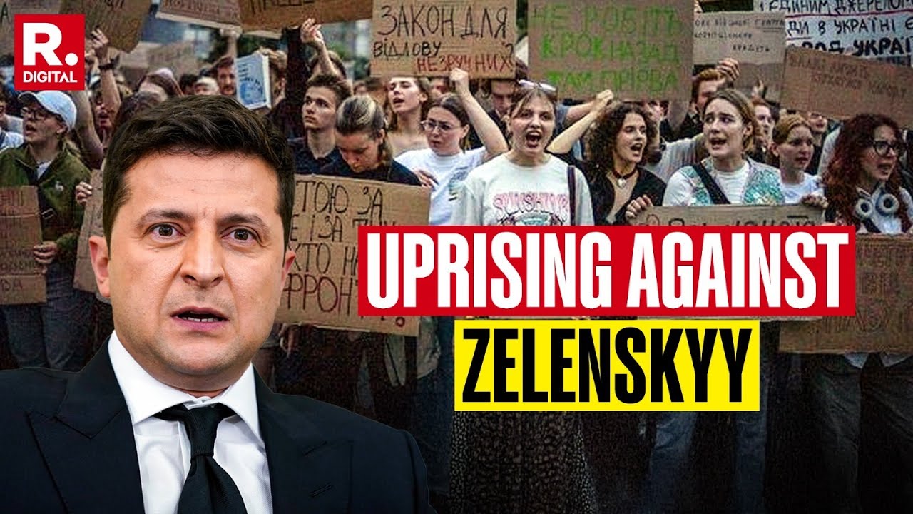 Ukrainians Protest Against Bill Targeting Anti-Corruption Bodies | Volodymyr Zelenskyy | Kyiv
