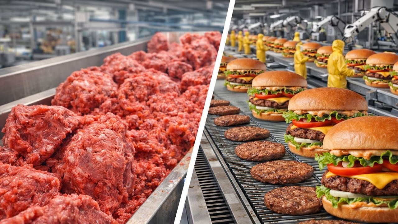 How McDonald’s Hamburgers Are Made | Inside the Factory Process