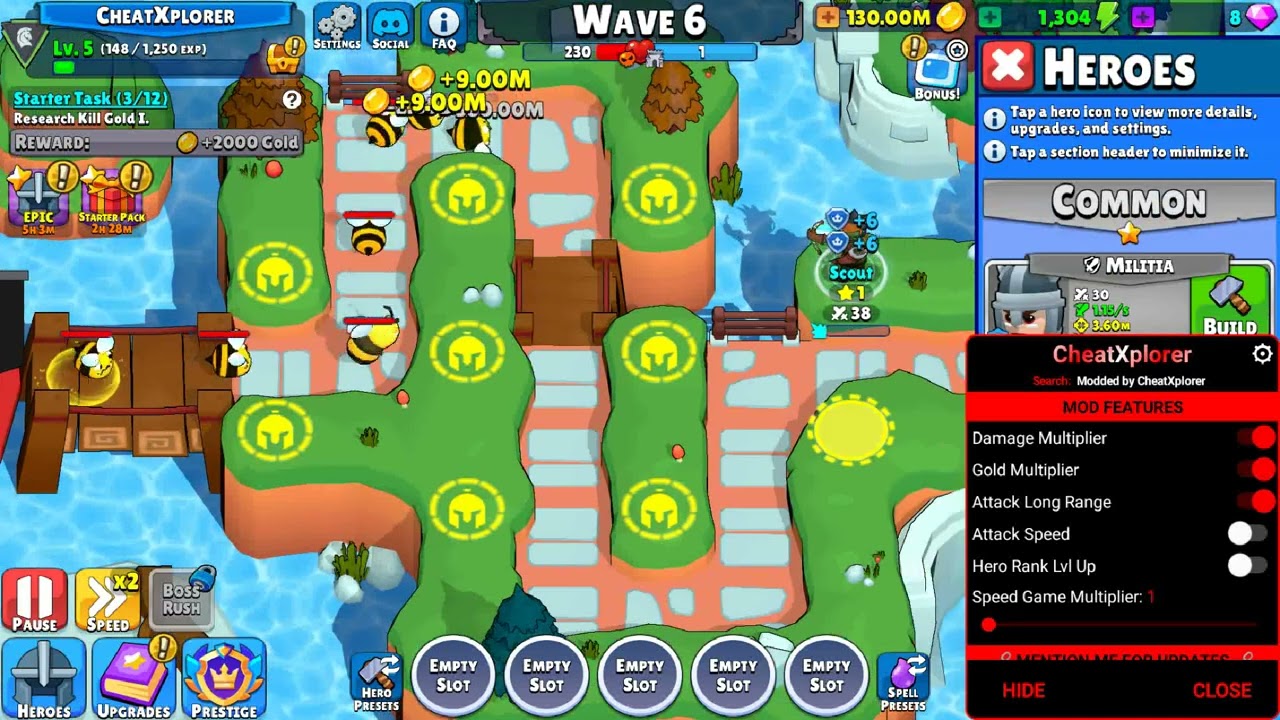 Idle Hero TD Tower Defense RPG MOD APK #cheatxplorer