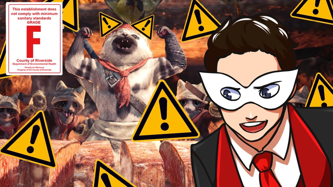 How Many Health Codes do the Cat Chefs Violate in Monster Hunter?