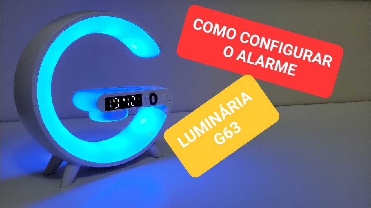 Como configurar o Alarme na Luminaria G-speak, G63
