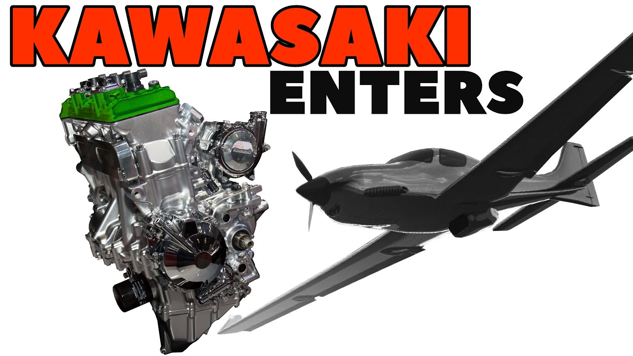 Kawasaki Enters General Aviation - Gasoline, Hydrogen, Hybrid & a V12!