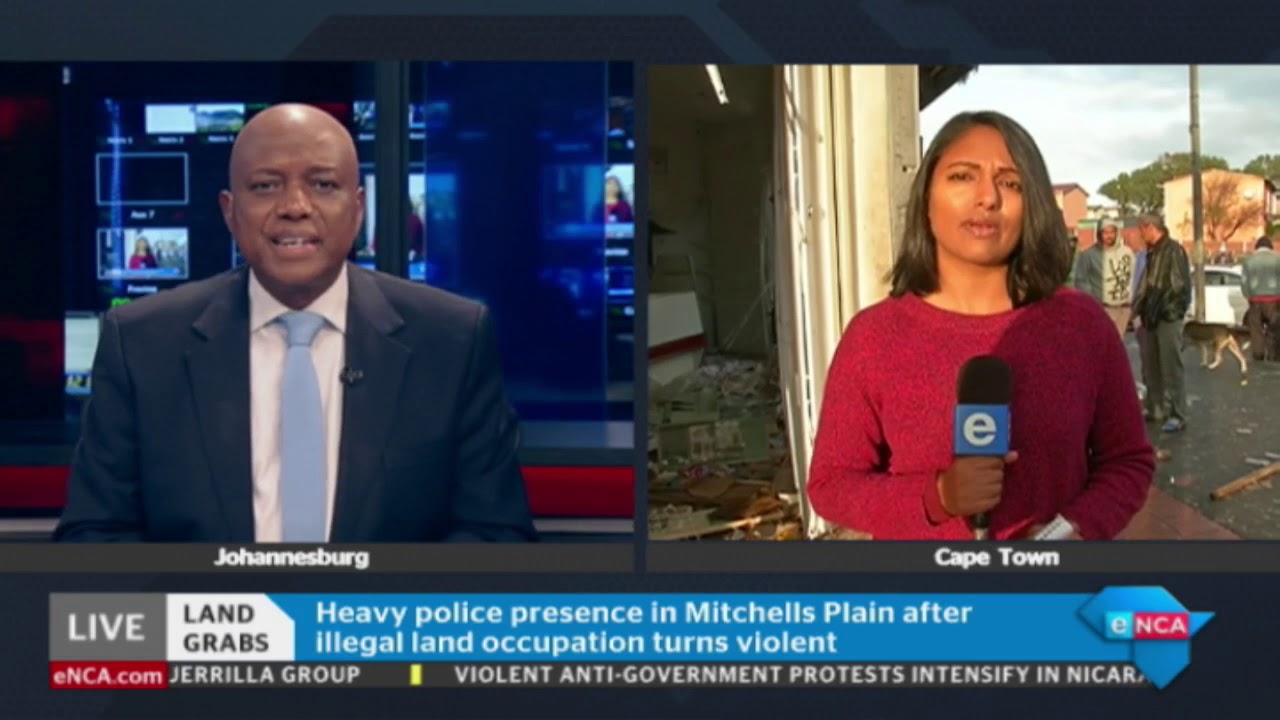 Heavy police presence in Mitchells Plan