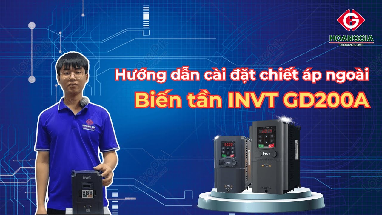 Hướng dẫn cài đặt chiết áp ngoài biến tần INVT GD200A đơn giản nhất
