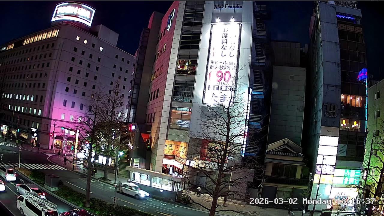 宮城県仙台市青葉区ライブカメラ。Miyagi　Sendai Live camera. World cam.