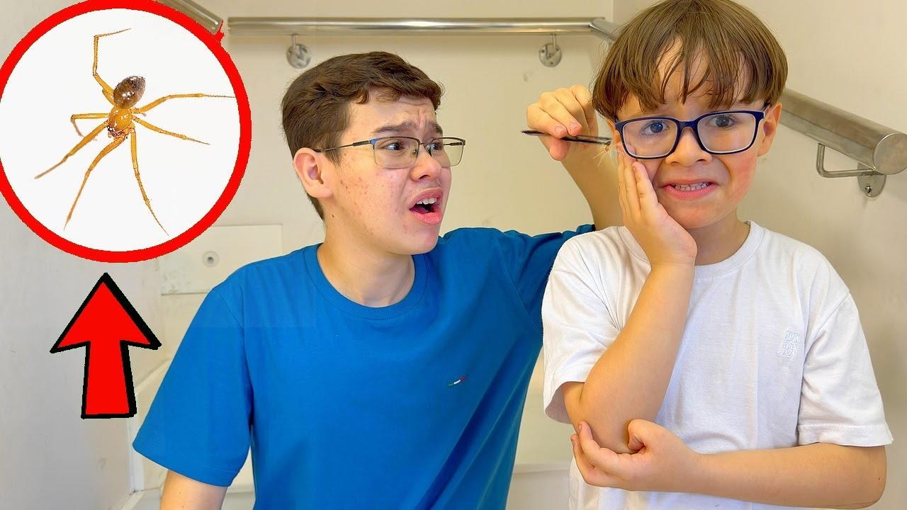 TEM UMA ARANHA DENTRO da ORELHA DO GABRIEL !!
