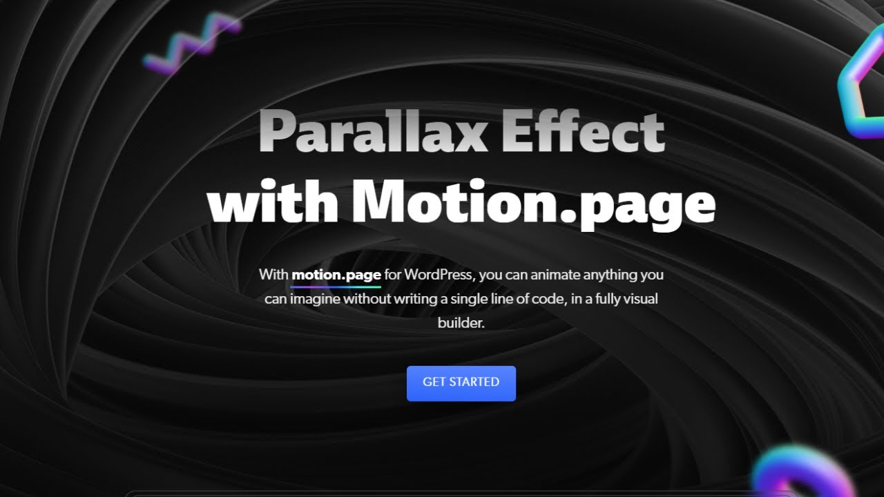 Create a simple Parallax Effect with Motion.page