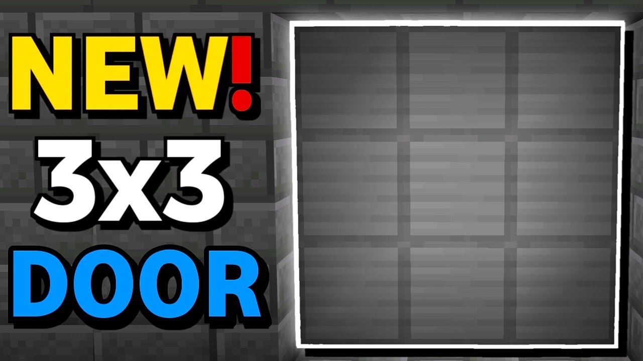 Minecraft Bedrock: НОВЫЙ туториал по установке поршневой двери 3x3 (версия 1.21)!
