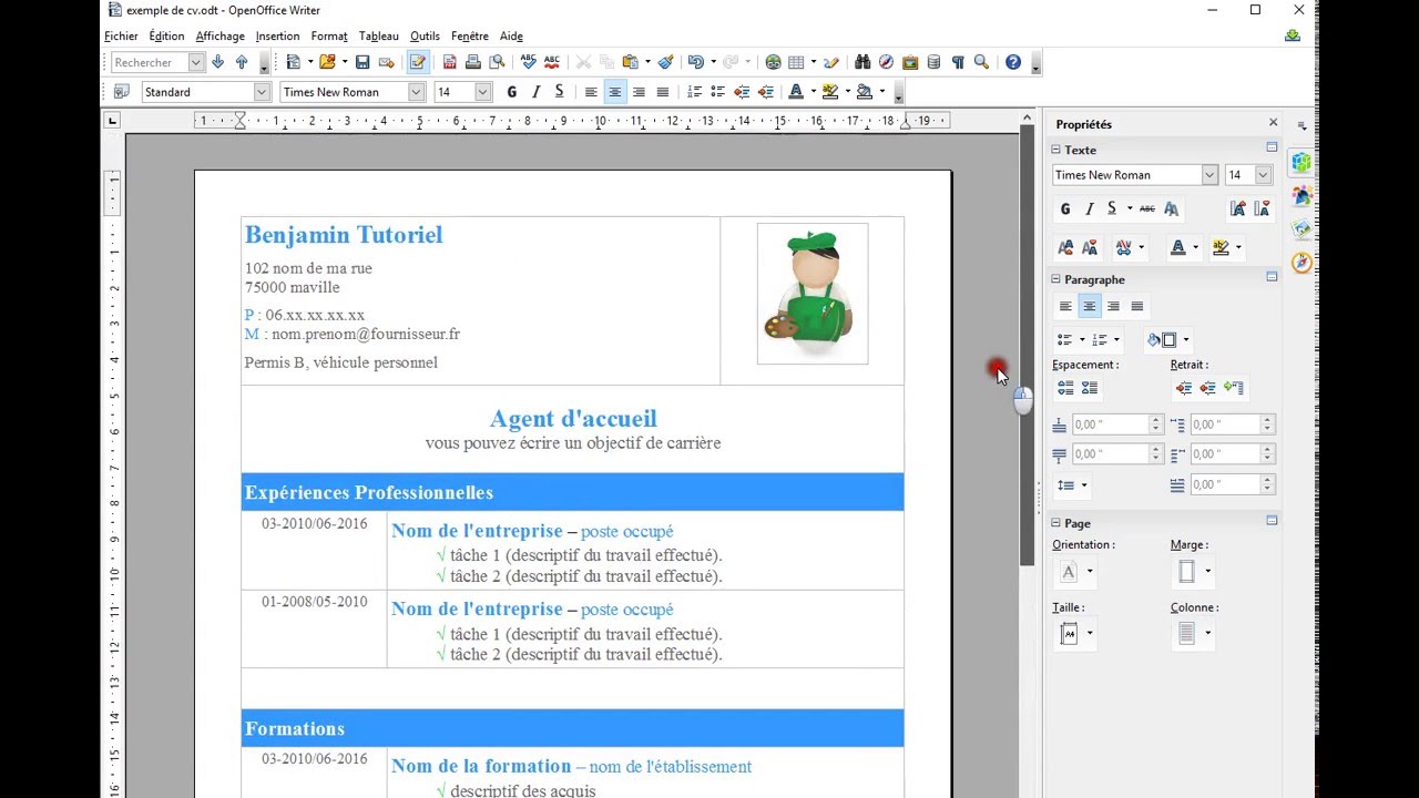 Comment faire un cv simple et efficace (tuto #1)