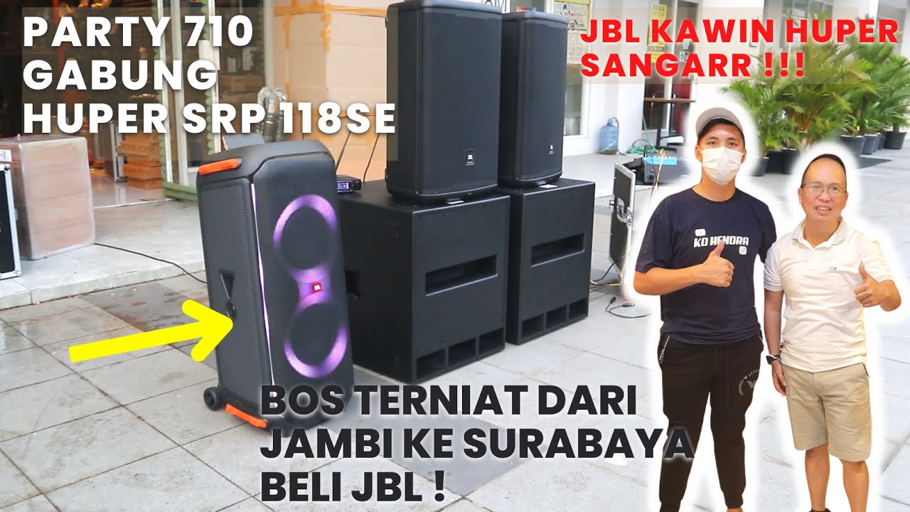 Paket JBL + Partybox 710 Gabung Sub 18Inc Huper Gasken Jambi !!!