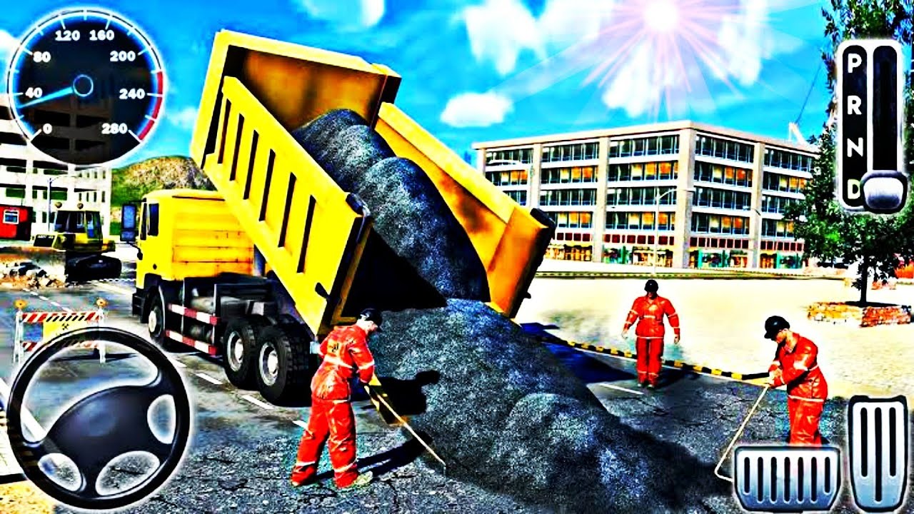 Builder Grand City Road || Long Highway Construction Simulator 2 || Unique  Games