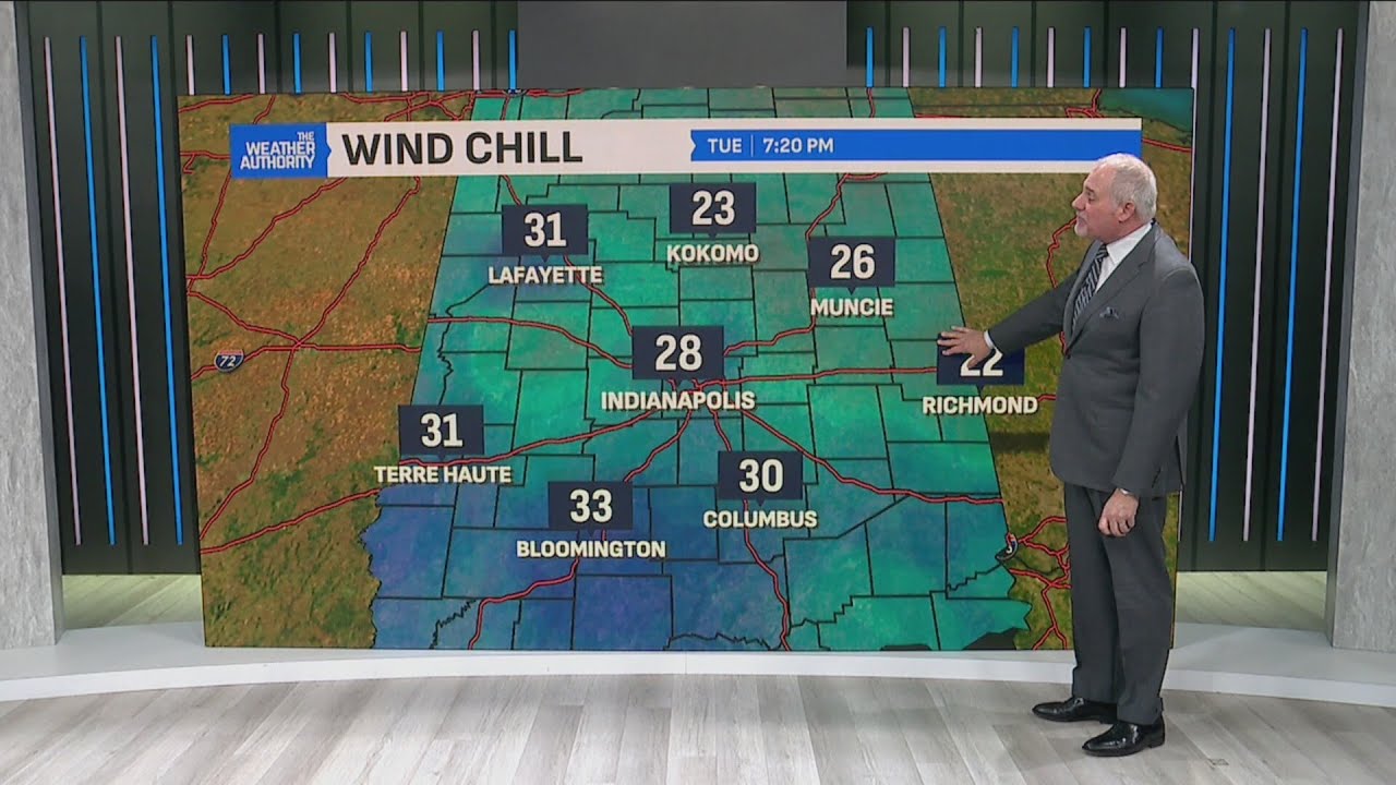 Rain, snow flurries possible overnight in central Indiana