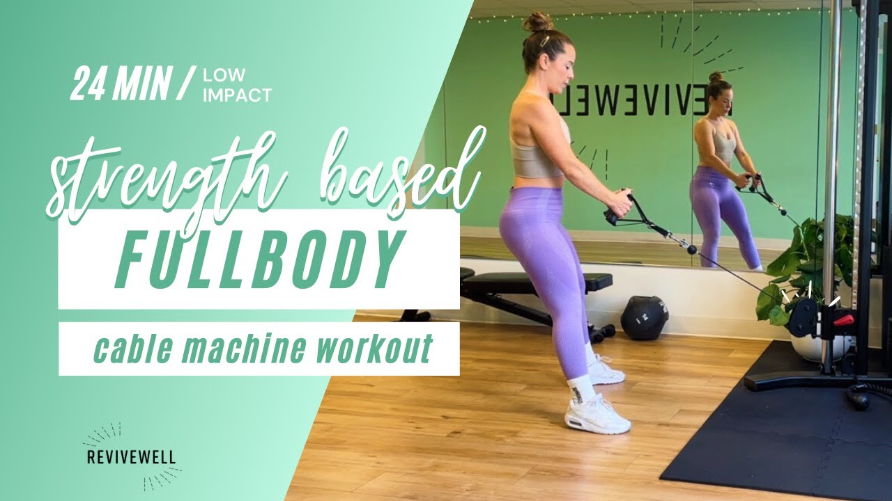 24 Min Cable Machine Full Body Workout *NEW* | Great for busy gym days | REVIVEWELL TRAINING