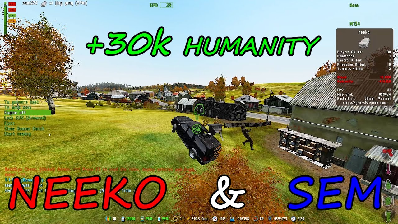 DayZ Epoch Mod Геймплей 2025 sem & neeko Arma 2 Genesis 28.06.2025