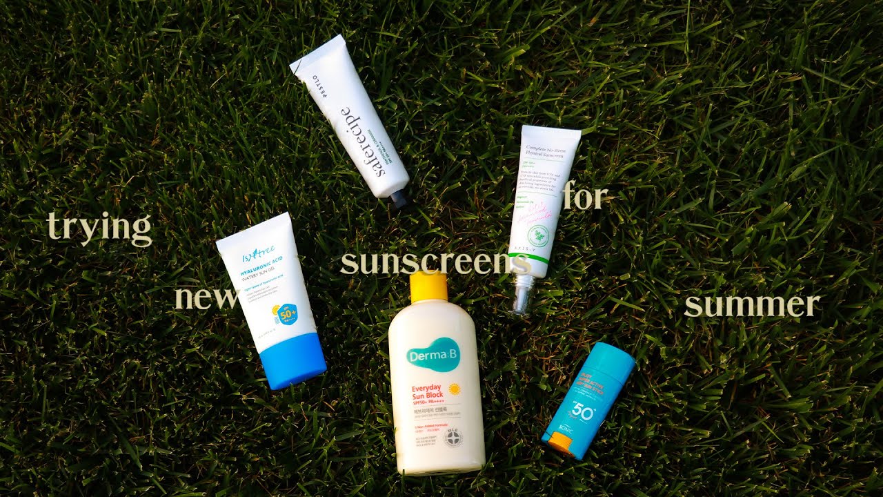 trying new sunscreens for summer