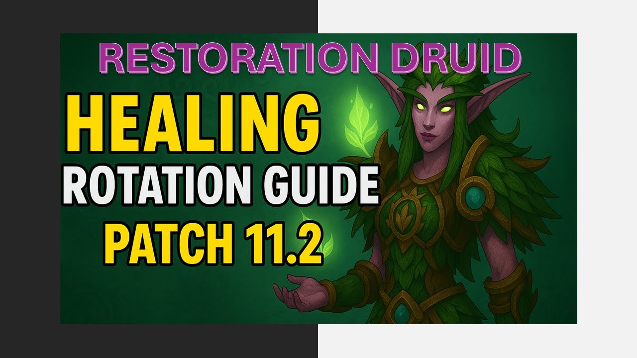 Mythic + -  Restoration Druid Healing Rotation Guide (Wildstalker) - World of Warcraft - patch 11.2