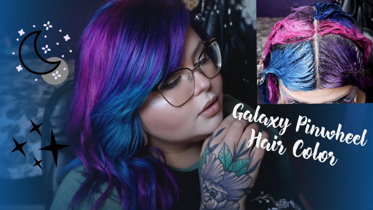 Galaxy Pinwheel Hair Color | Danger Jones