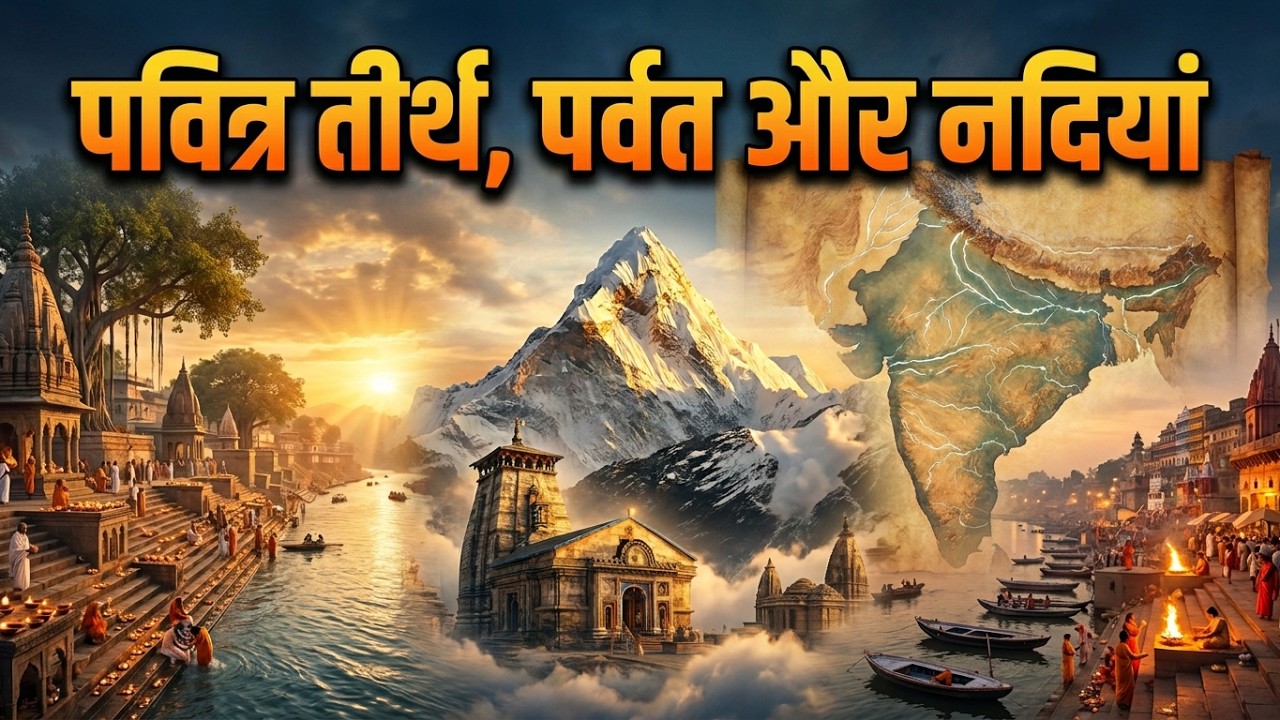 भारत के पवित्र तीर्थ, पर्वत और नदियाँ | Sacred Pilgrimages, Mountains & Rivers of India