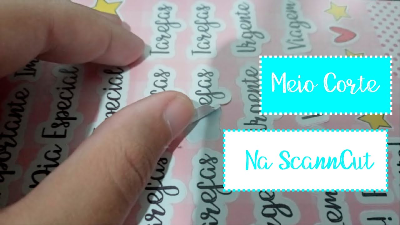 Como fazer meio corte na ScannCut