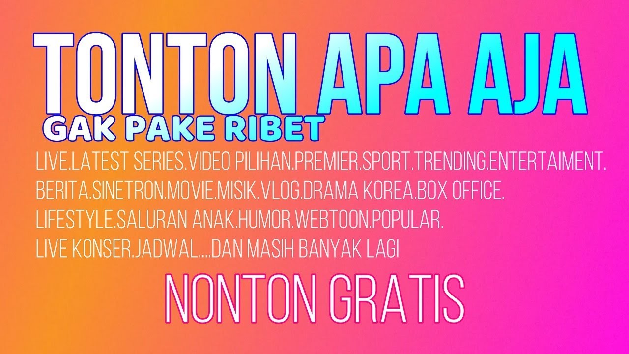 LIVE STREAMING TV LOKAL,BEIN,FILM,SINETRON,MUSIK,NEWS,DLL,, DENGAN ANDROID/PC