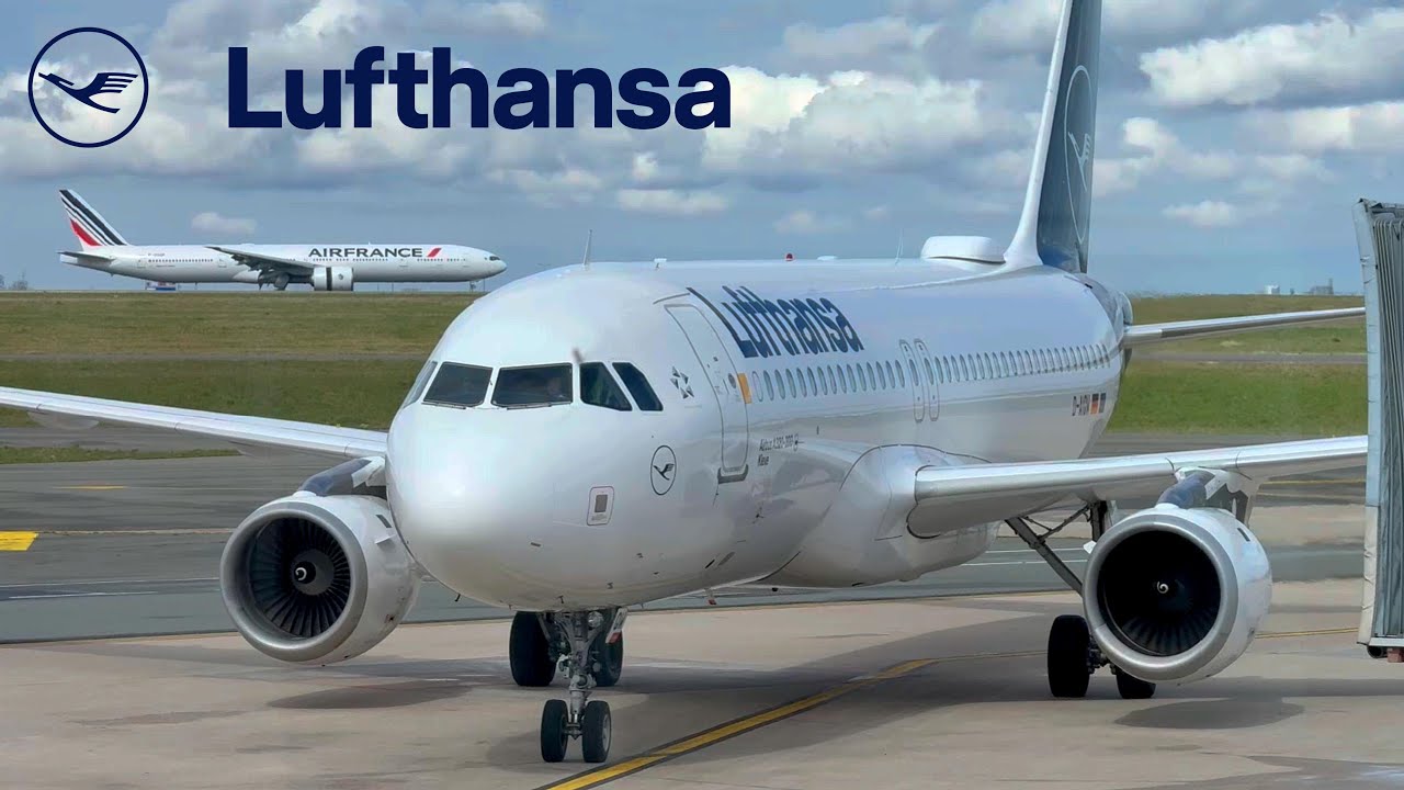 🇫🇷 Paris CDG - Frankfurt FRA 🇩🇪  Lufthansa Airbus A320  [FULL FLIGHT REPORT] Economy Class