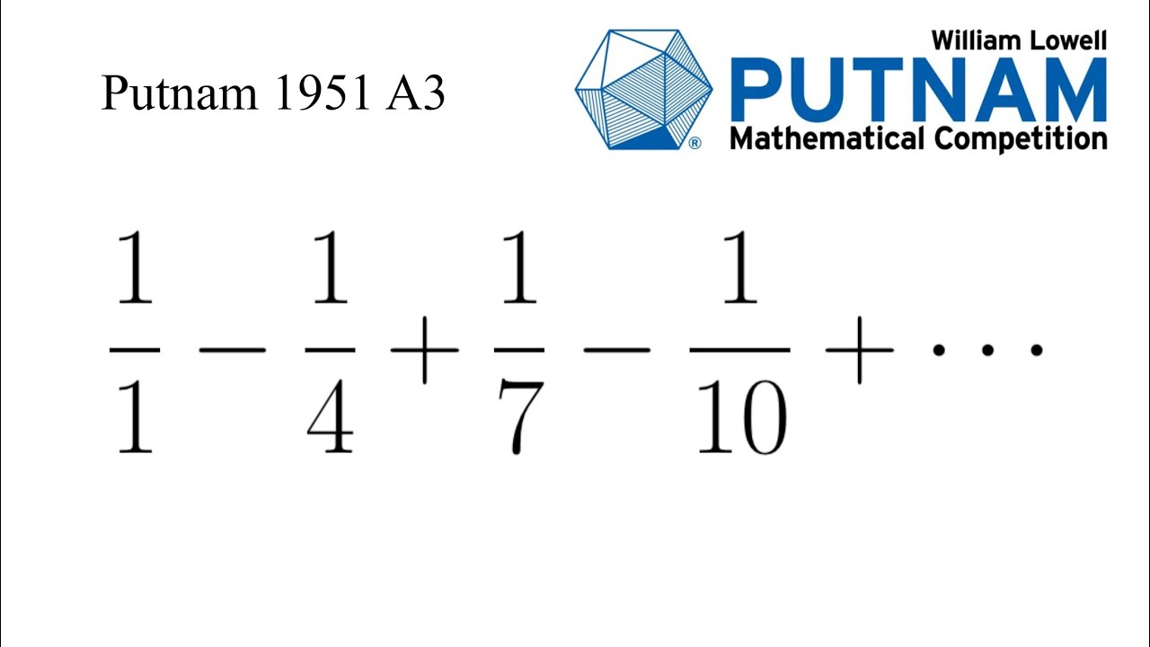 Doing Infinite Sums with Integrals | Putnam 1951 A3