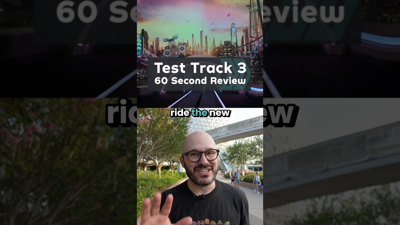 Riding the new Test Track before it opens: My 60 second review! 🚘 #disneyworld