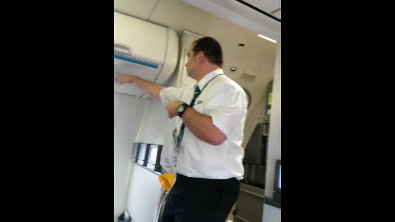 westjet flight attendent funny