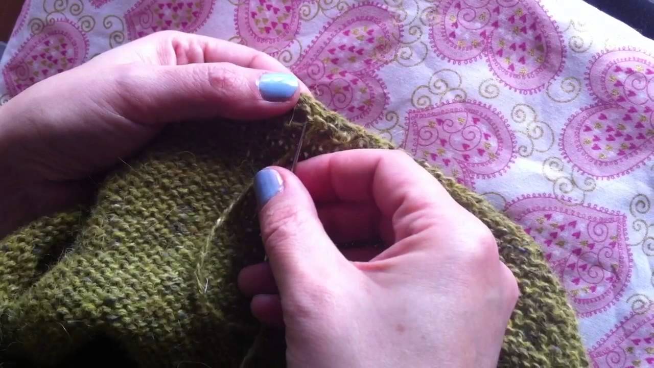 Nascondere le codine - Weaving in ends