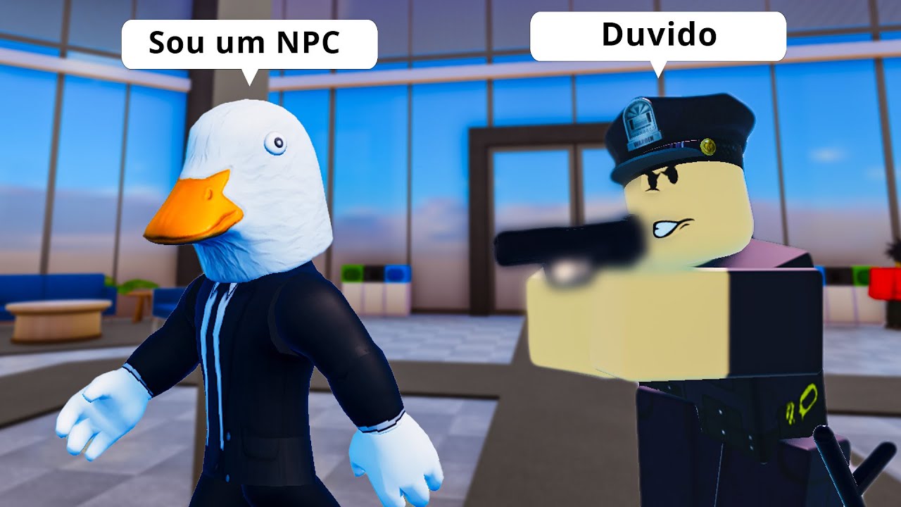 Fingi ser um NPC e enganei TODOS no Roblox