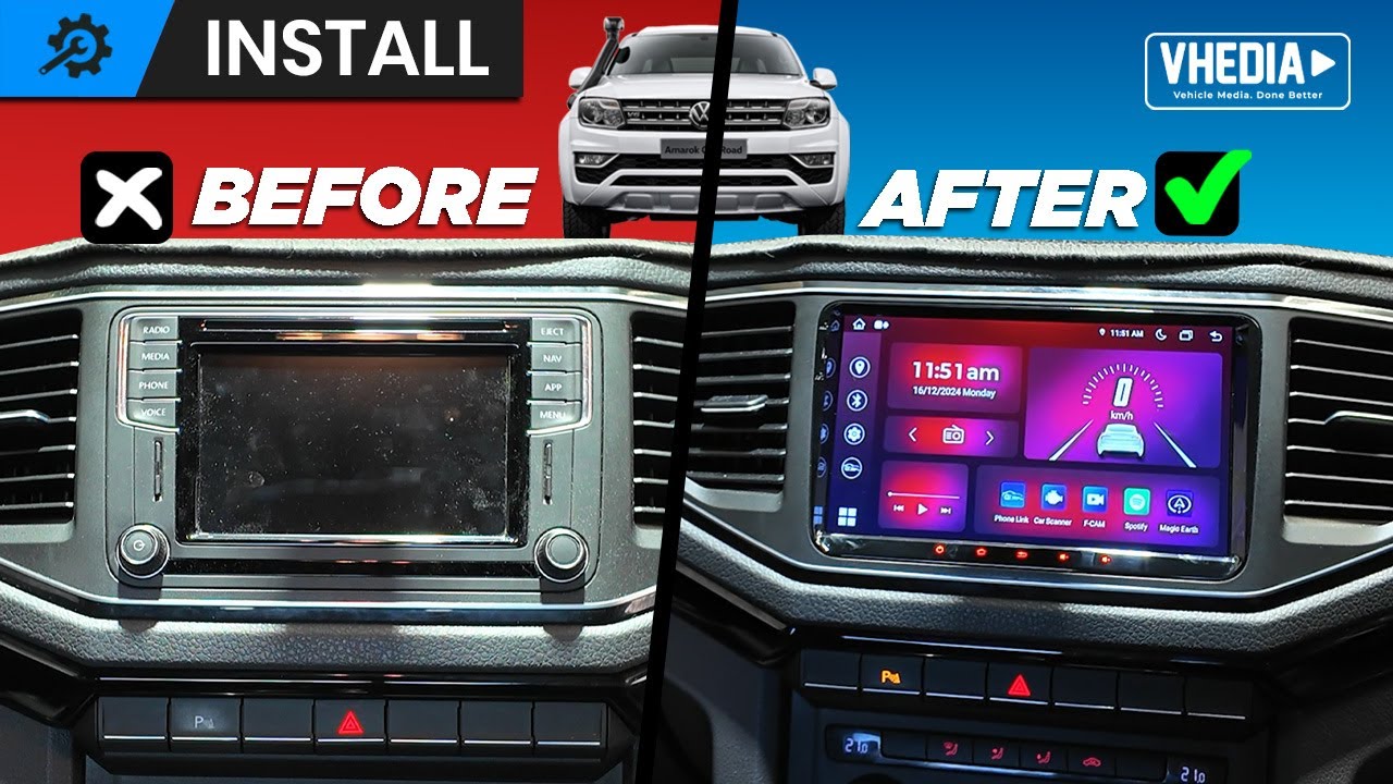 Volkswagen Amarok Head Unit Installation 2016-2022
