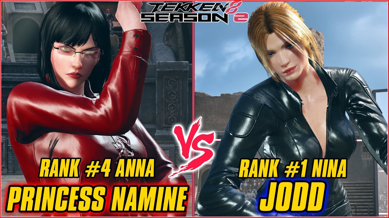 TEKKEN 8 | PRINCESS NAMINE (RANK #4 ANNA) vs JODD (RANK #1 NINA) | TEKKEN 8 HIGH LEVEL GAMEPLAY