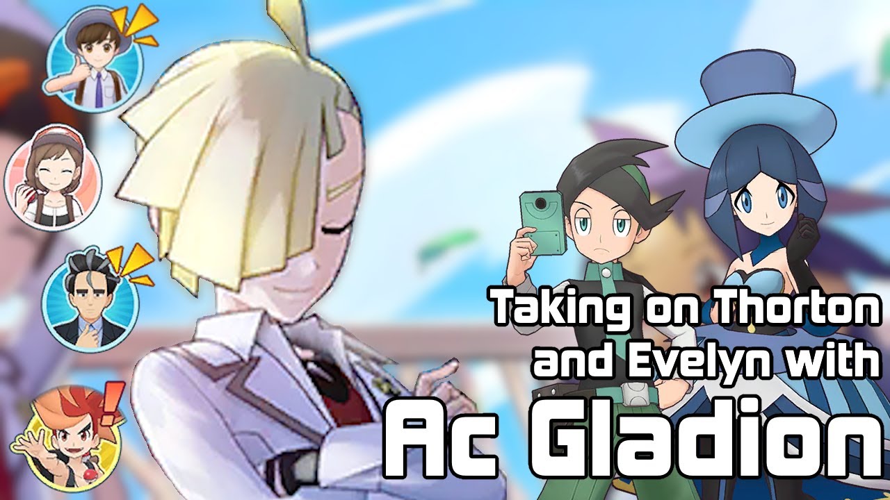 Academy Gladion takes on Thorton and Evelyn [Pokémon Masters EX]