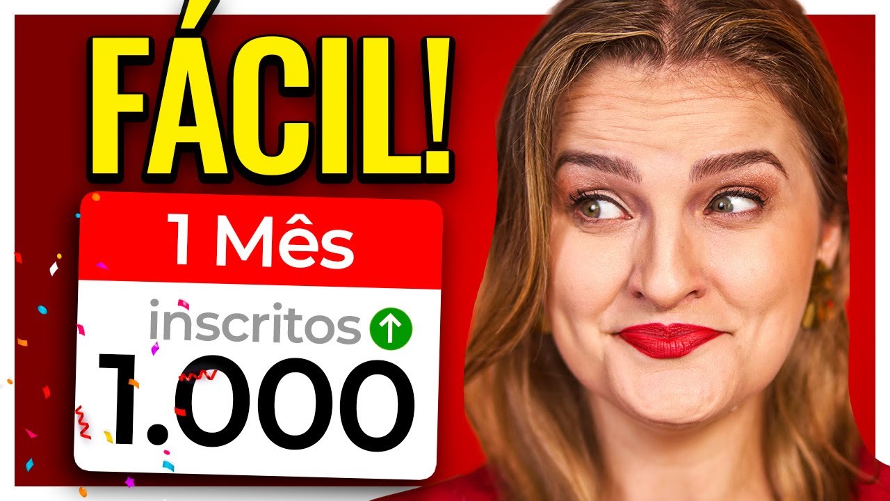 🔴 Consiga 1000 INSCRITOS RÁPIDO no YOUTUBE em 2025