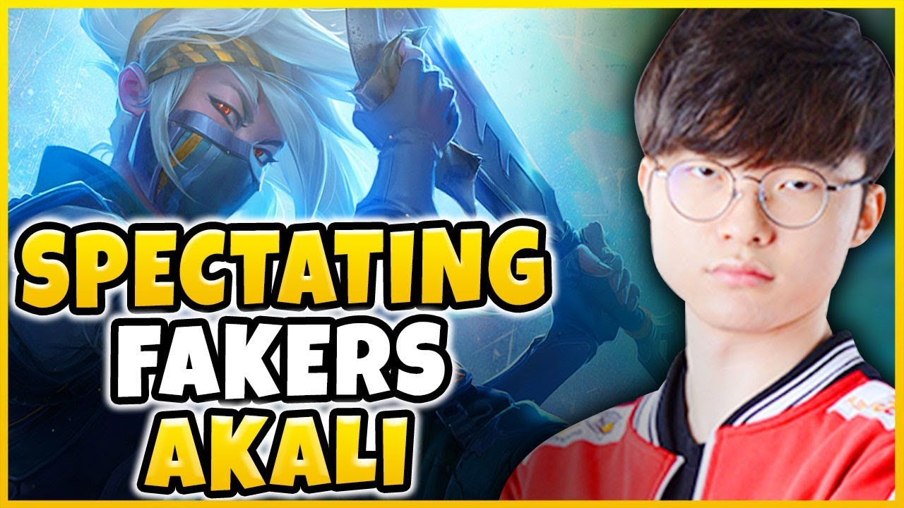 SPECTATING FAKER'S REWORKED AKALI!!! SKT T1 FAKER VS. KR CHALLENGER W/ NEW AKALI - League of Legends