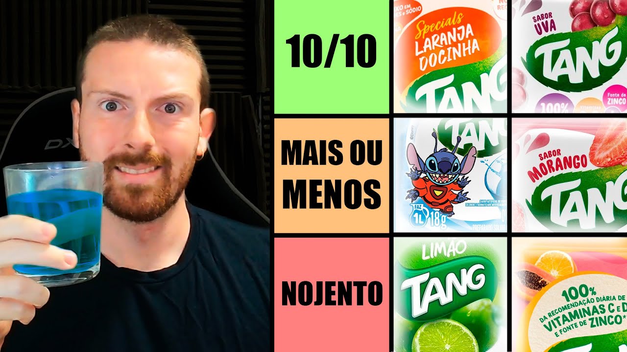 Provei TODOS sabores de TANG...