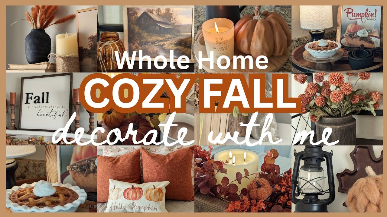 🍂 EARLY FALL DECORATE WITH ME 2025│COZY AUTUMN DECORATING IDEAS│FALL DECOR 
