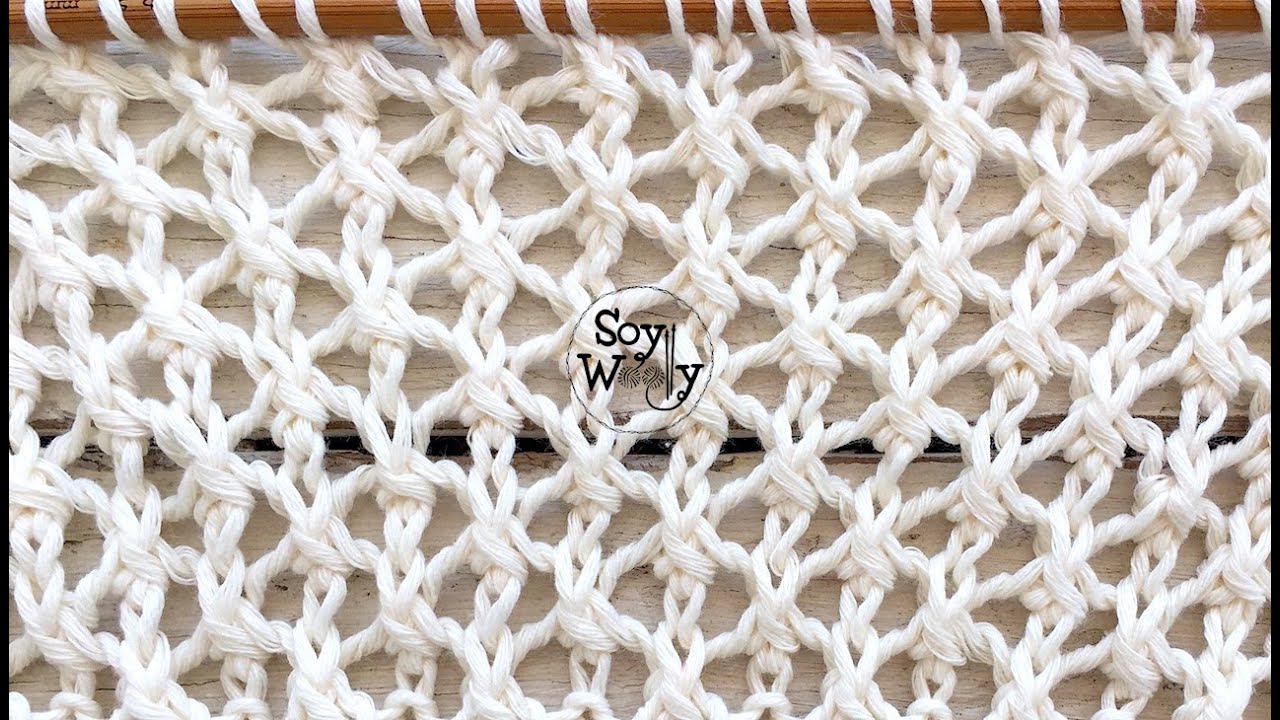 Punto Celda: un calado fácil para tejer tops en dos agujas (estilo inglés y continental) Soy Woolly