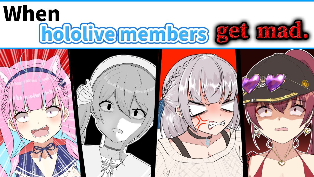 When hololive members get mad.【Animated Hololive/Eng sub】